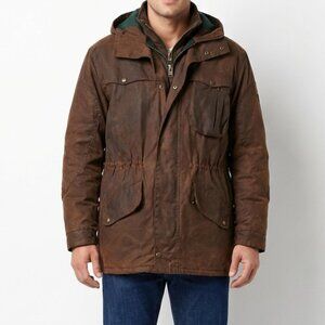 Jackaroos Men's Brown Hooded Jacket